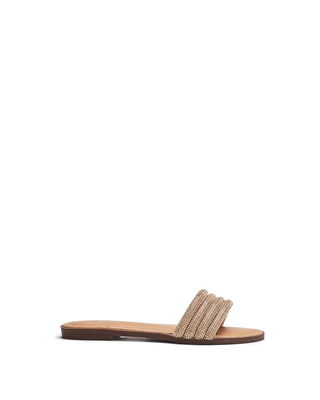 b.soleful White Lusina Sandals Faux Leather