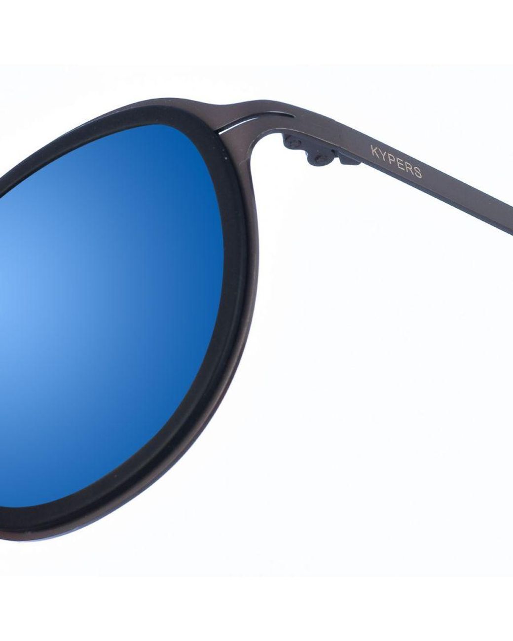 Kypers Blue Jossie Oval-Shaped Metal Sunglasses