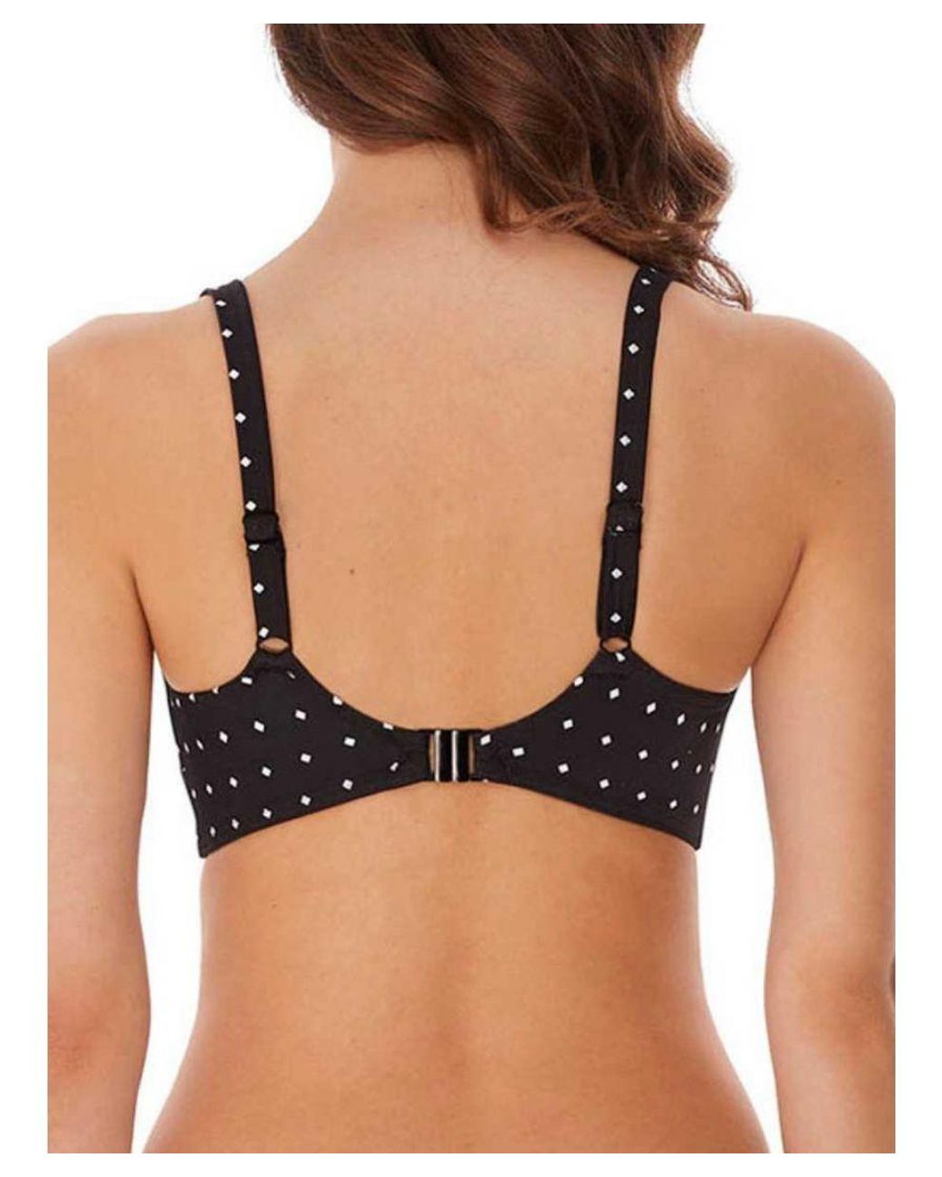 Freya Black Jewel Cove Sweetheart Bikini Top