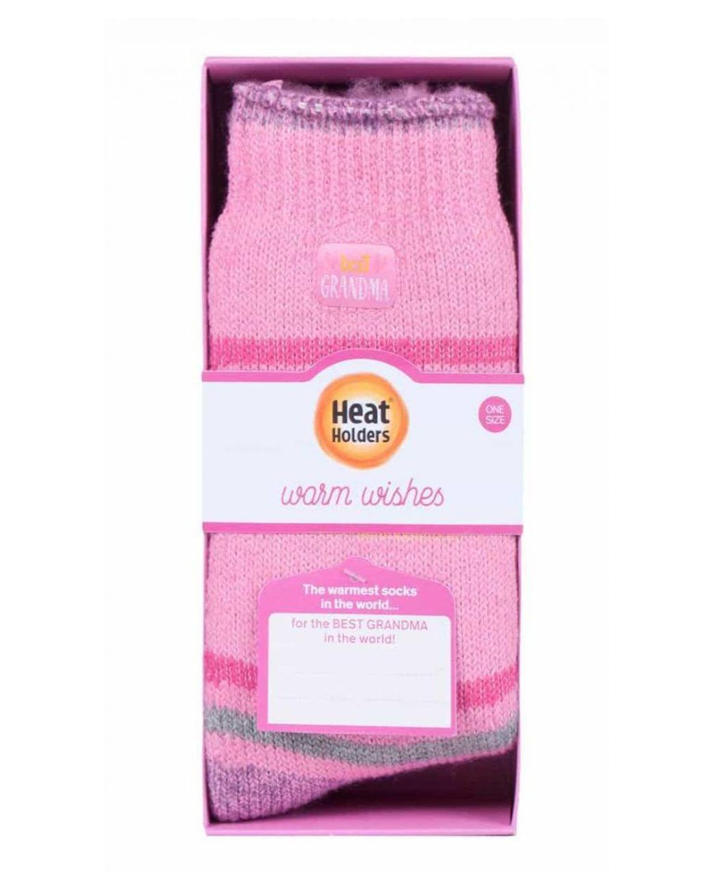 Heat Holders Pink Ladies Warm Fleece Lined Fluffy Thermal Socks For Mum & Grandma