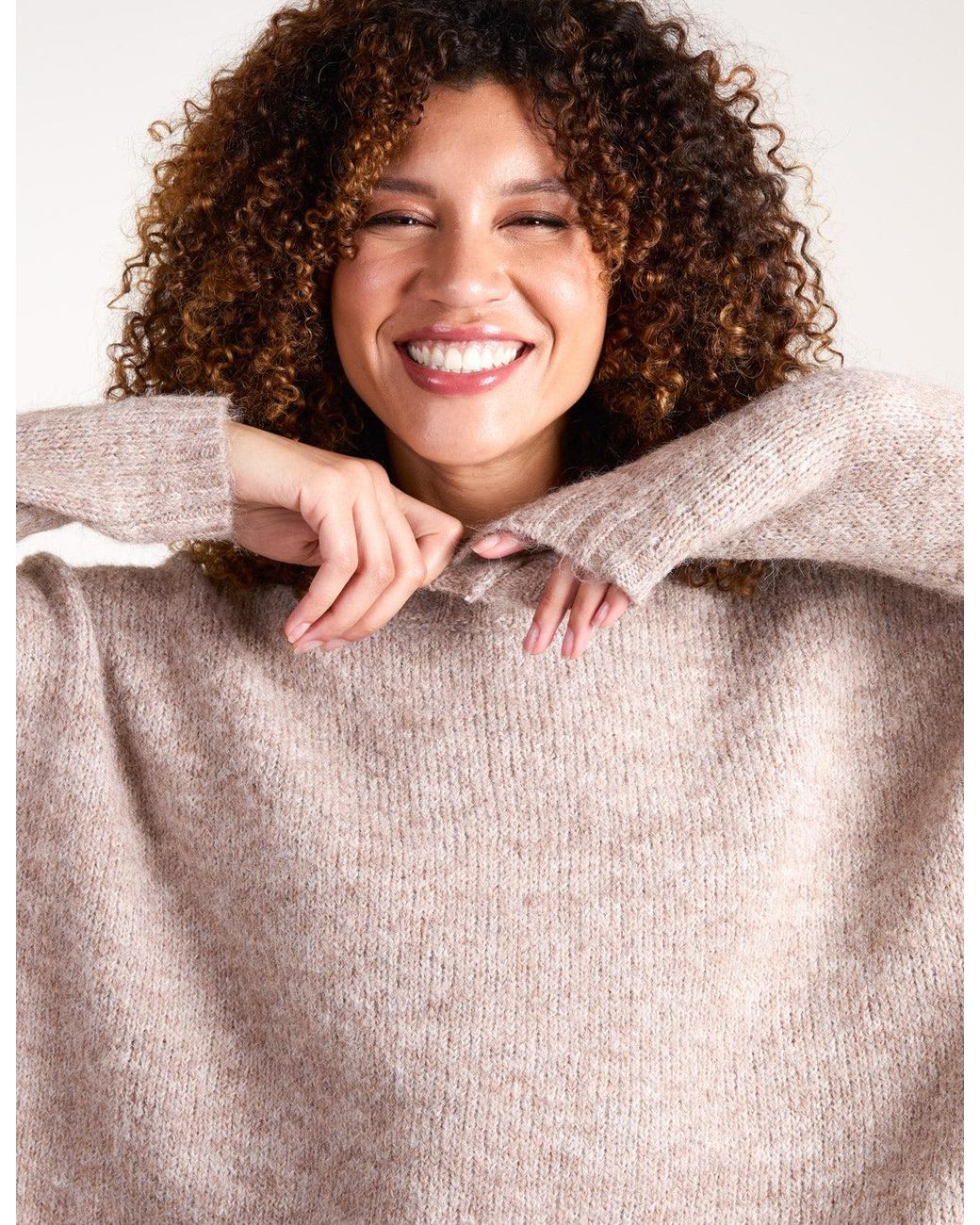 Blue Vanilla Brown Round Neck Jumper