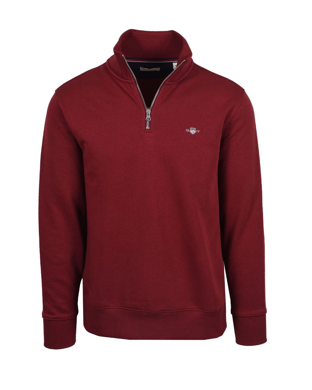 Gant Red Reg Shield Half Zip Sweat Plumped Cotton for men