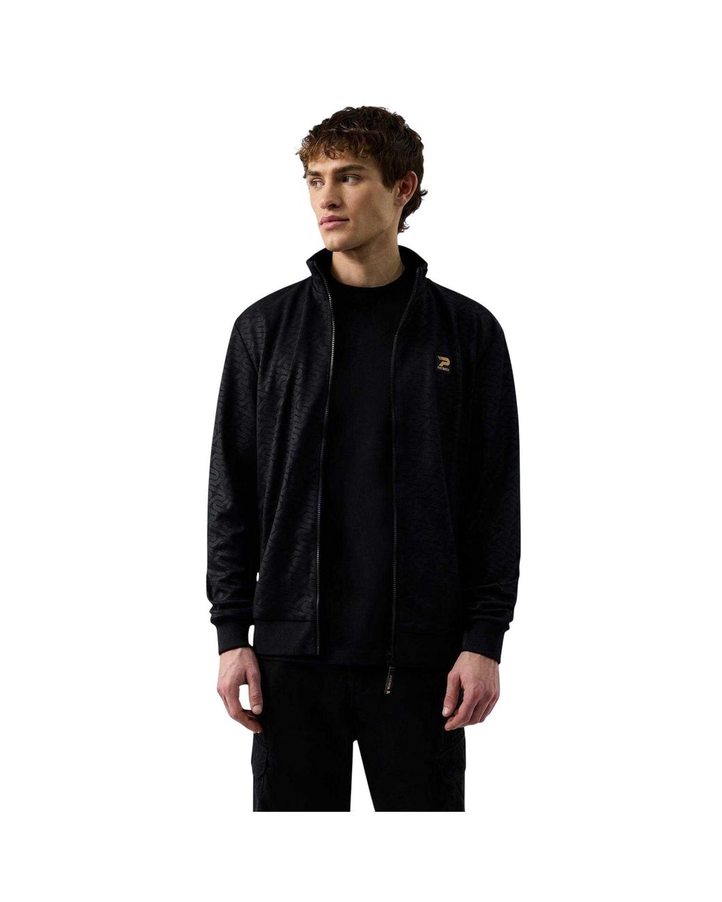 Patrick Black Patterson Track Jacket for men