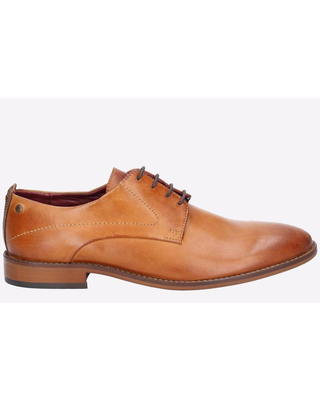 Base London Black Script Washed Leather for men