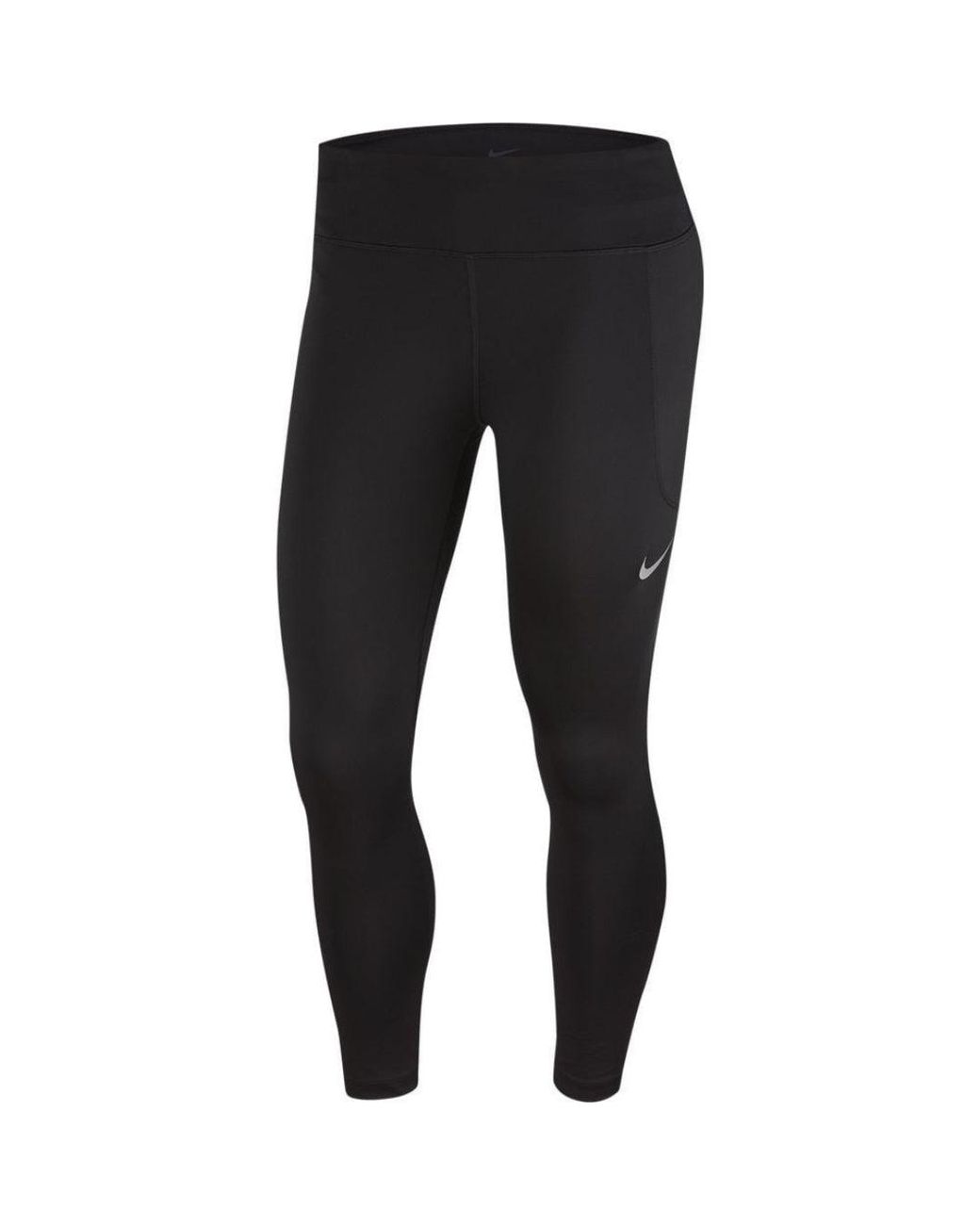 Nike Black Fast Crop Running 7/8 Mid Length Leggings