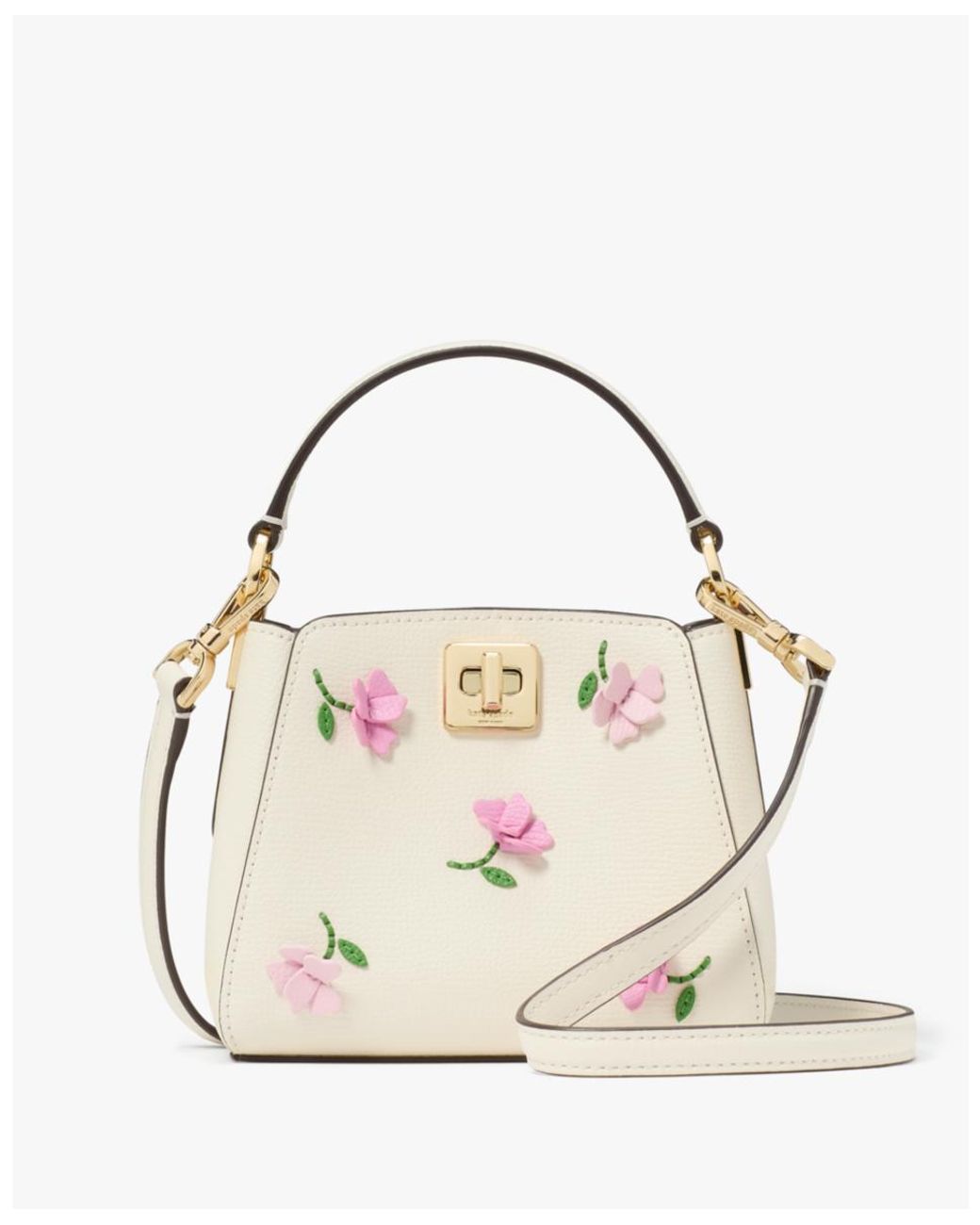 katespade＊Spade Flower Pvc Mini Top Handle Crossbody KATE SPADE Spade Flower Pvc Mini Top Handle Crossbody