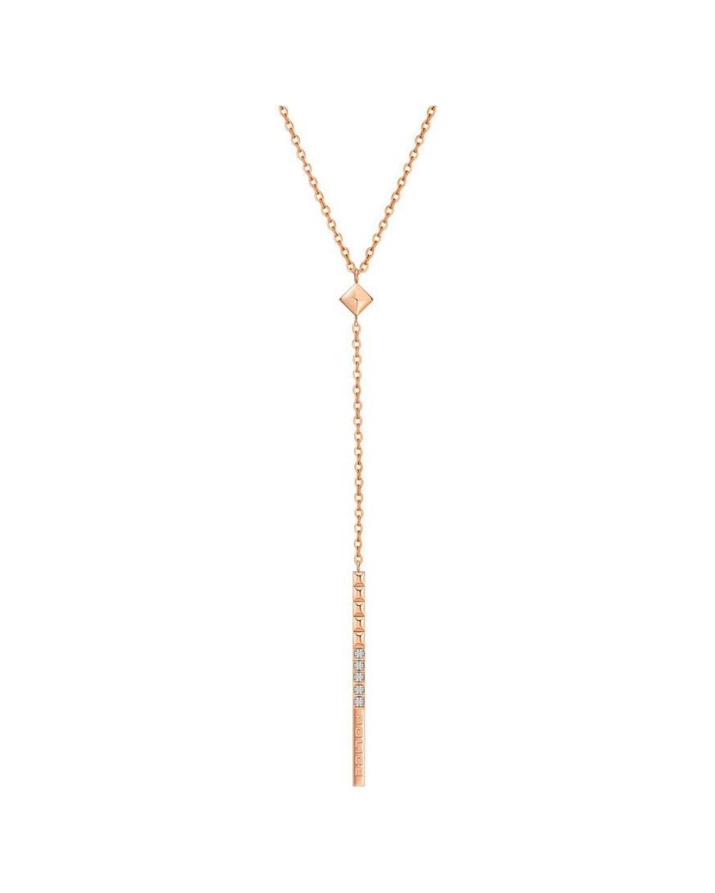 Police White Pejln2010543 Ladies Necklace