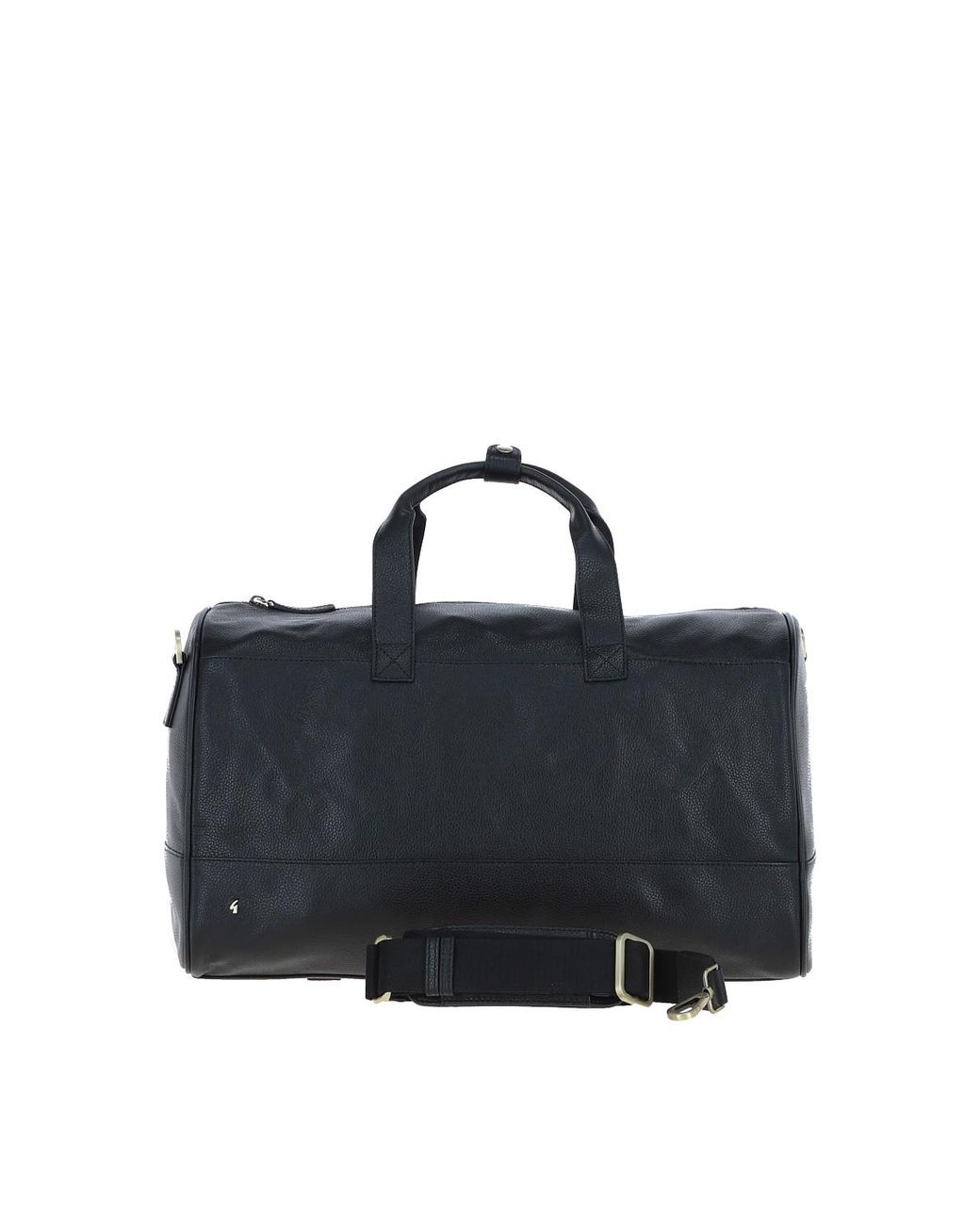Gabicci Black Real Leather Holdall for men