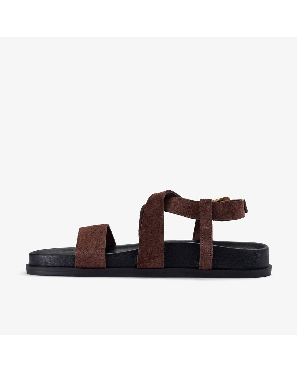 Clarks Brown Zarlea Strap Sde Sandals