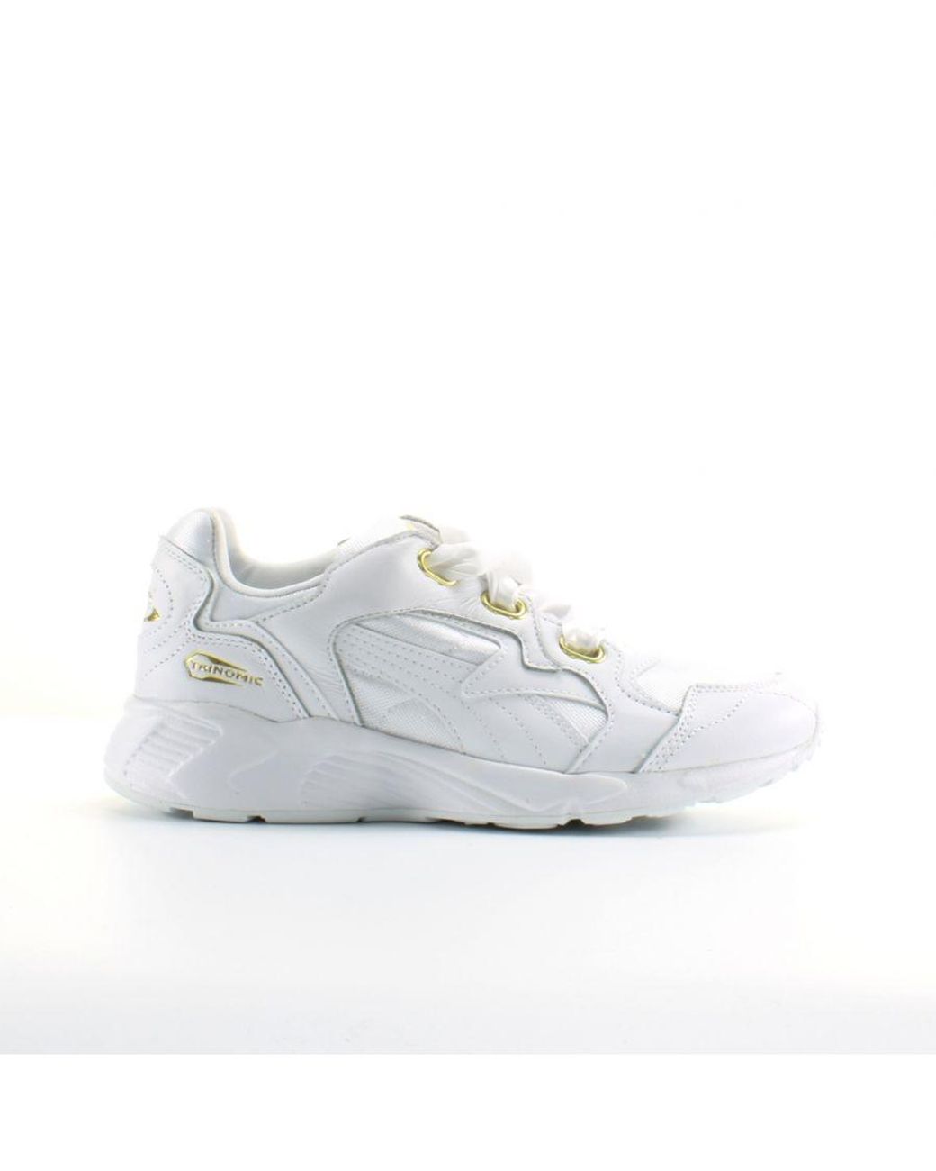 PUMA Prevail Heart White Synthetic Bow Lace Up Trainers 365649 02 | Lyst UK