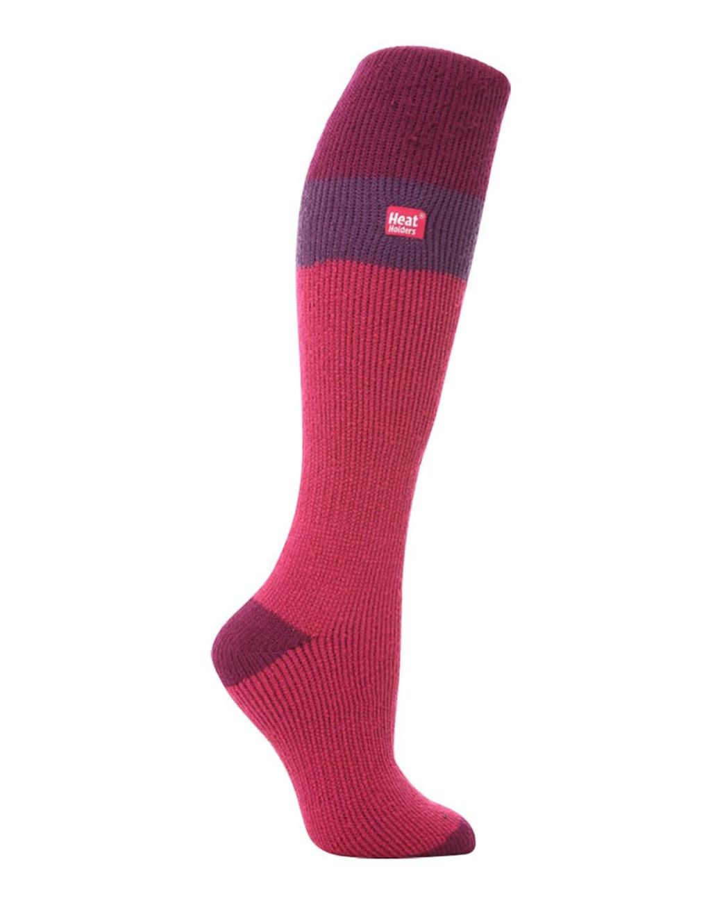 Heat Holders Red Ladies 2.3 Tog Extra Long Knee High Skiing Thermal Ski Socks