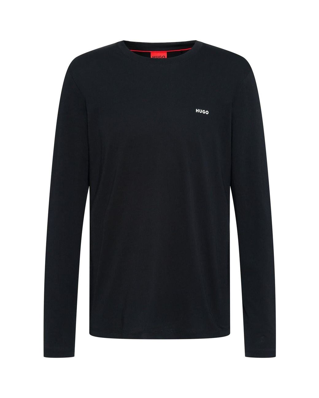 HUGO Blue Long Sleeve T-Shirt for men