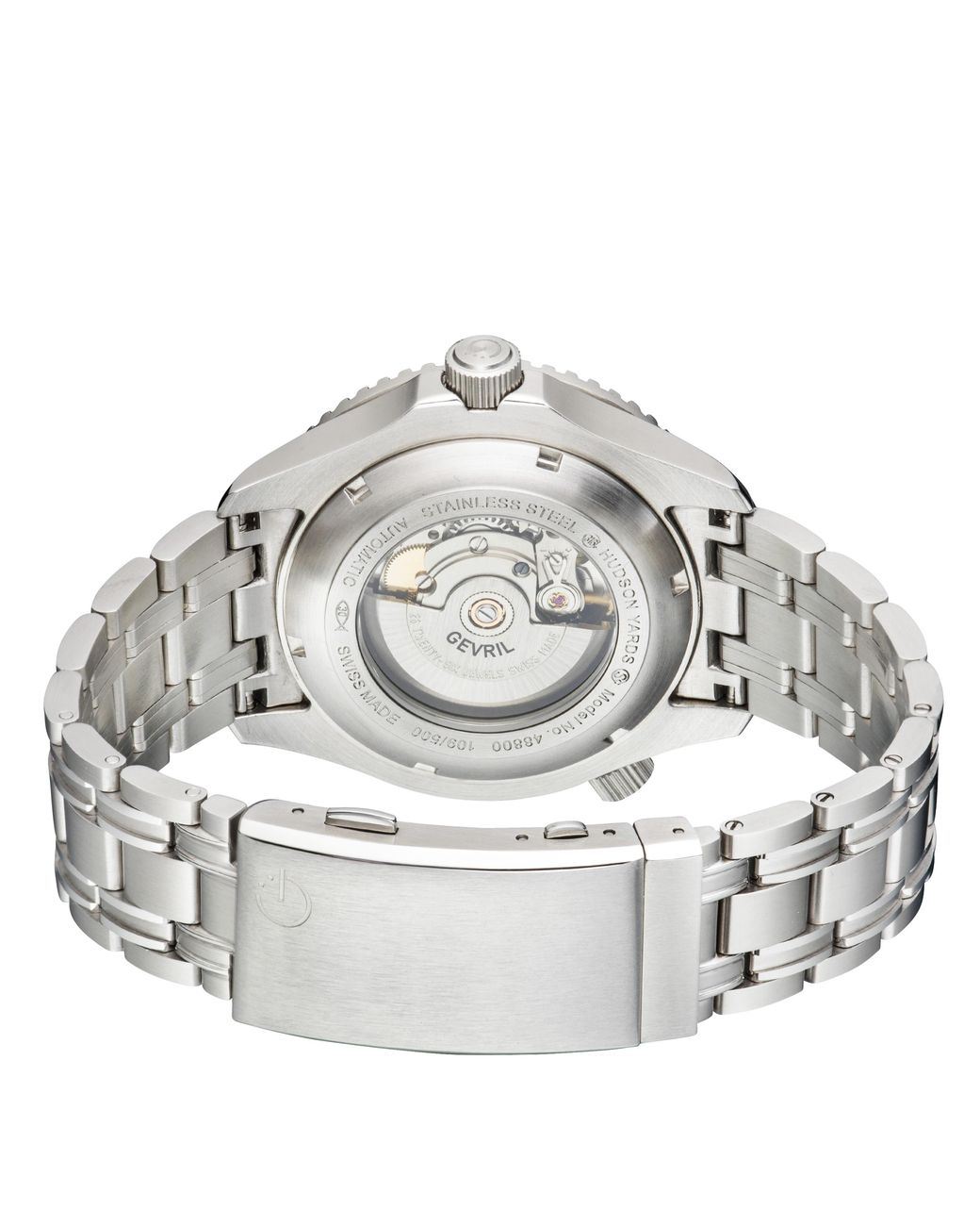 Gv2 Metallic Gevril Hudson Yards Dial Stainless Steel Watch for men
