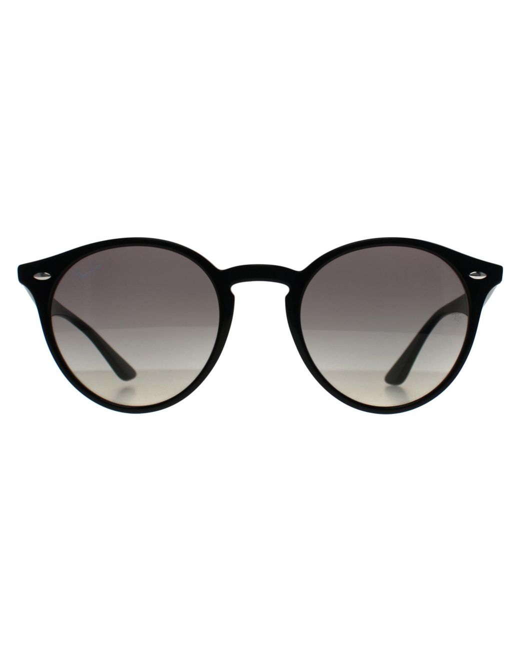 Ray-Ban Black Round Polished Gradient 2180