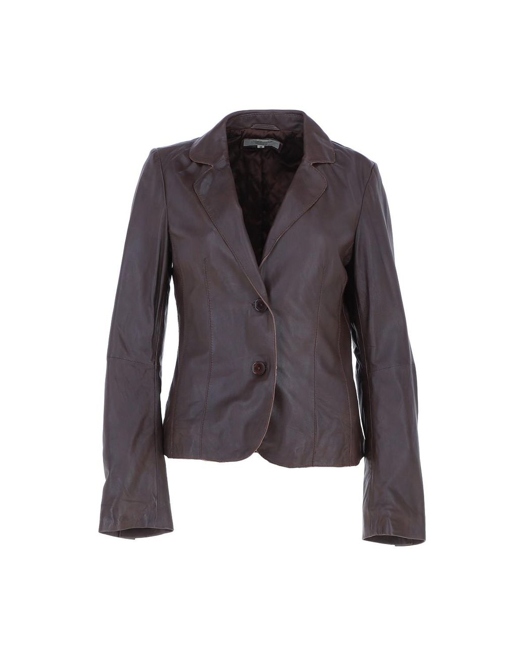 Ashwood Leather Brown 'Re Blazer' Real Two Button Raw Edge Blazer