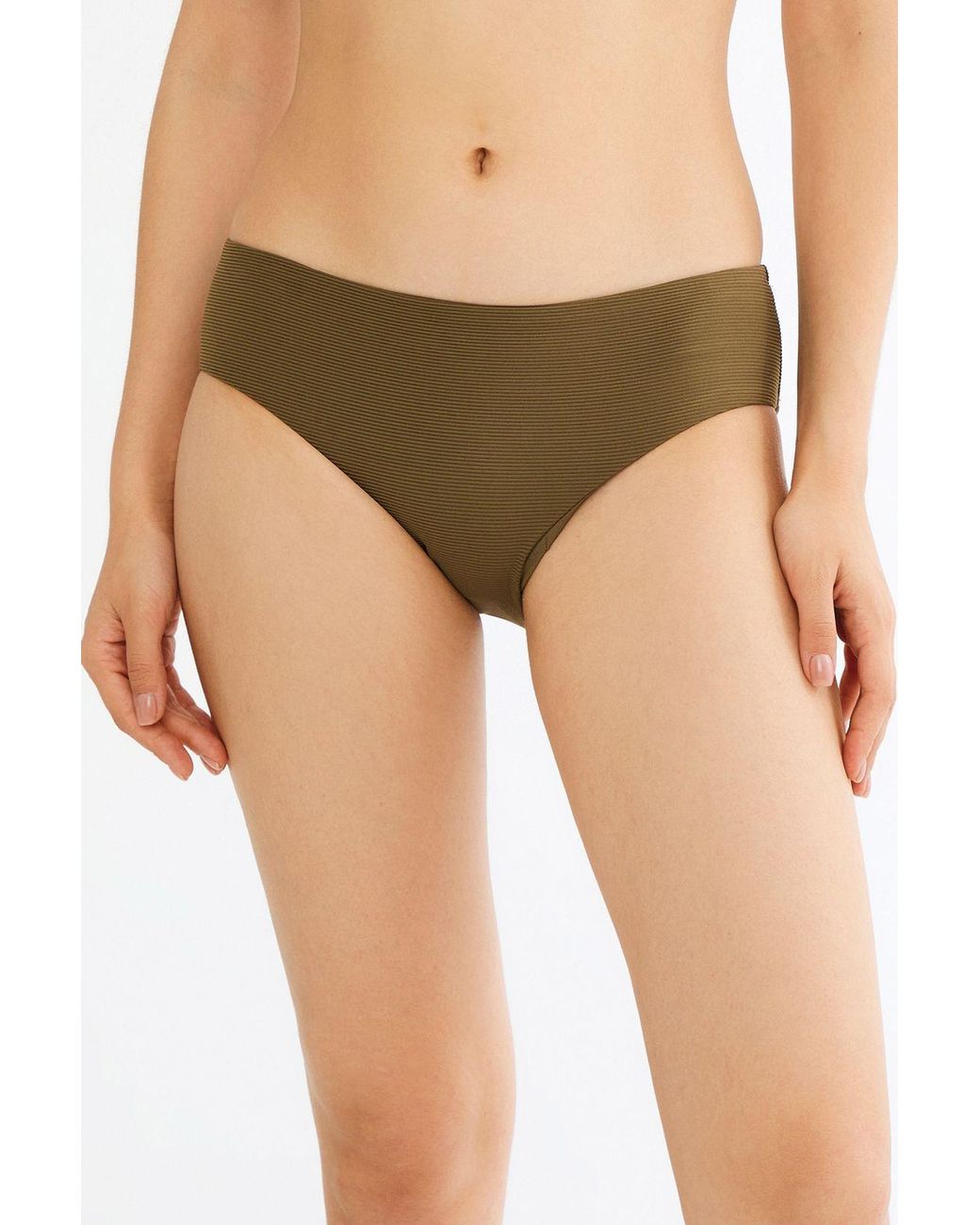 Penti Green Mid-Waist Hipster Bikini Bottoms