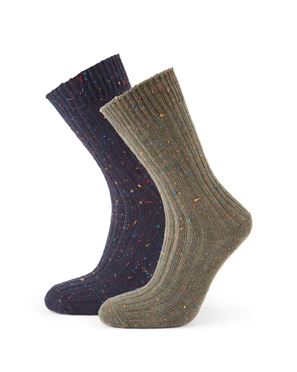 TOG24 Black Opora 2Pack Trek Socks Khaki/Dark for men