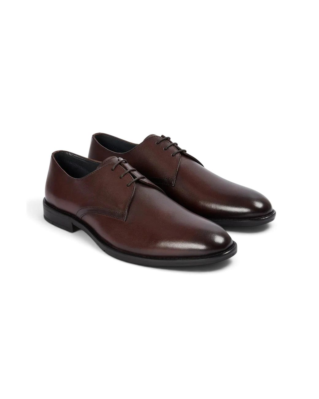 Paul Andrew Brown Classic Plain Toe Derby Shoes for men