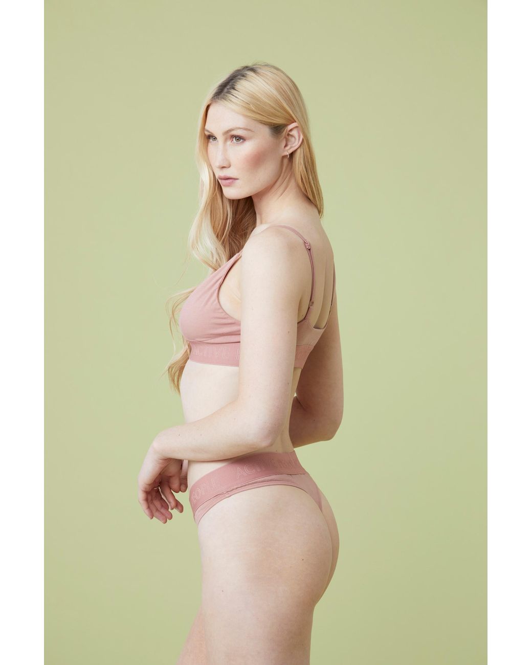Mountain Warehouse Green 'Core' Thong Lightweight Breathable Ladies Soft Cotton Panties Underwear