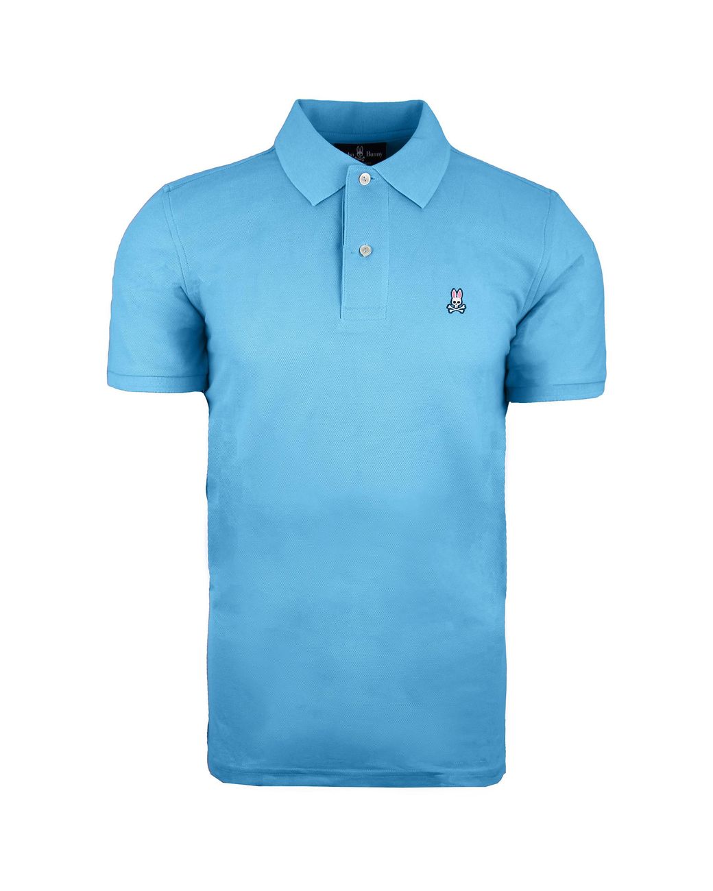 Psycho Bunny Blue By Robert Godley Short Sleeve Polo Shirt B6K001S7Pc Bbl Cotton for men
