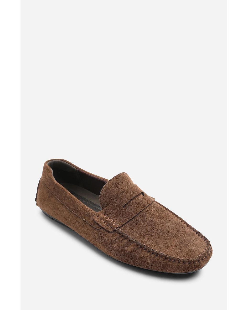 Where's That From Brown Kyle Suede Slip On Bubble Loafer