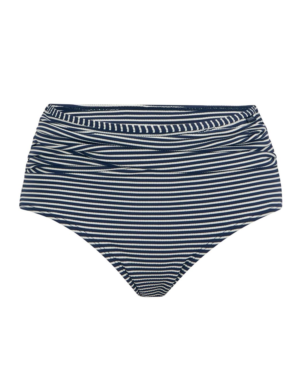 Regatta Loria Stripe Seersucker Bikinibroekje (Marine, Wit) in het Blue