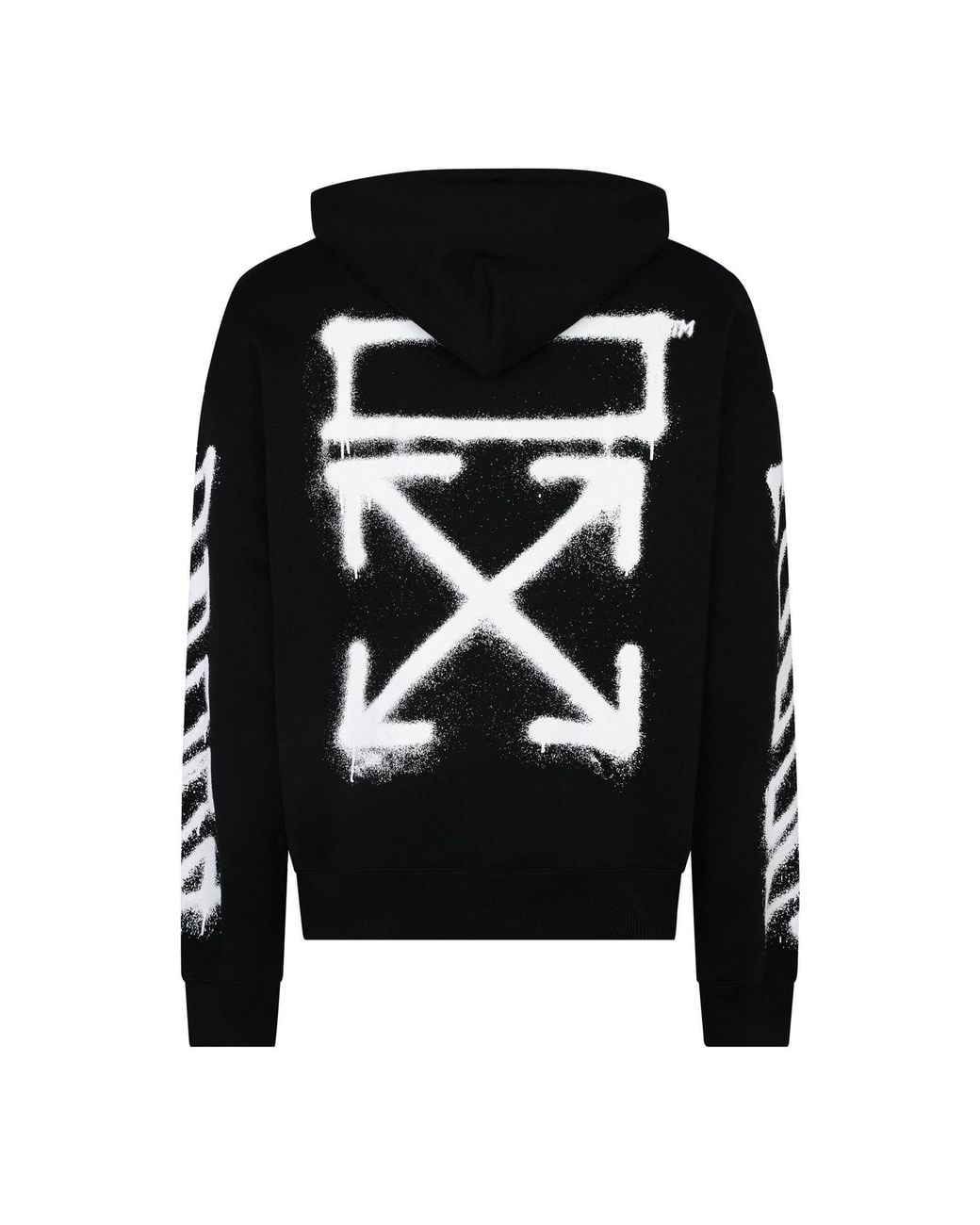 Off-White c/o Virgil Abloh Black Off Off Spray Arrow Hoody for men
