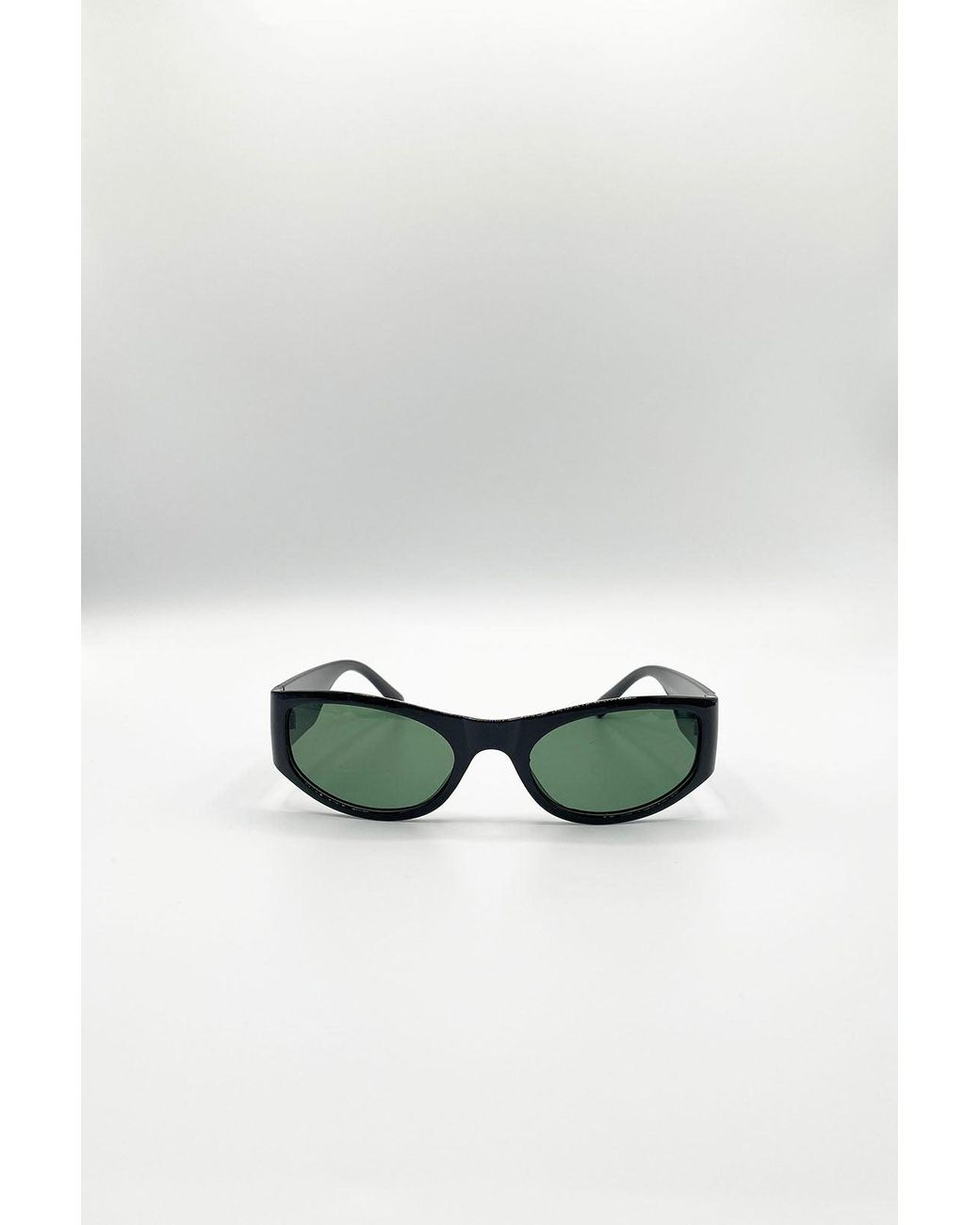 SVNX Black Racer Wrap Around Sunglasses