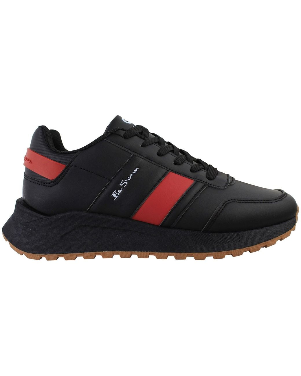 Ben Sherman Black Jackman Retro Trainers for men