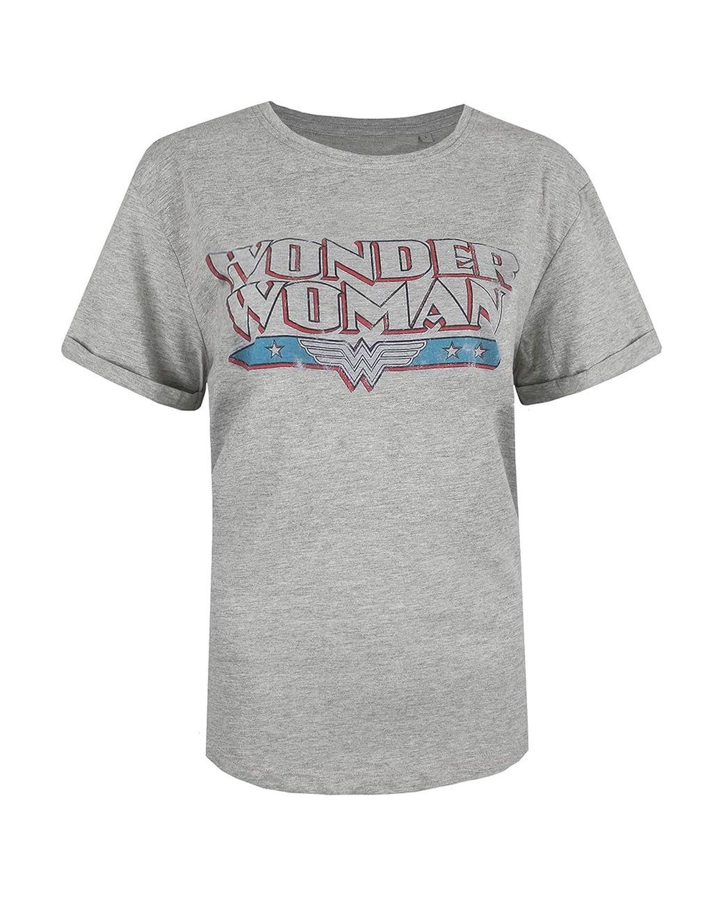 Dc Comics Gray Wonder Retro T-Shirt