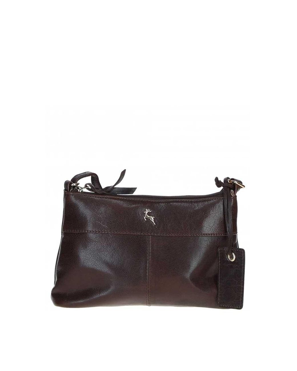 Ashwood Leather Brown 'Delilah' Elegant Real Crossbody Bag