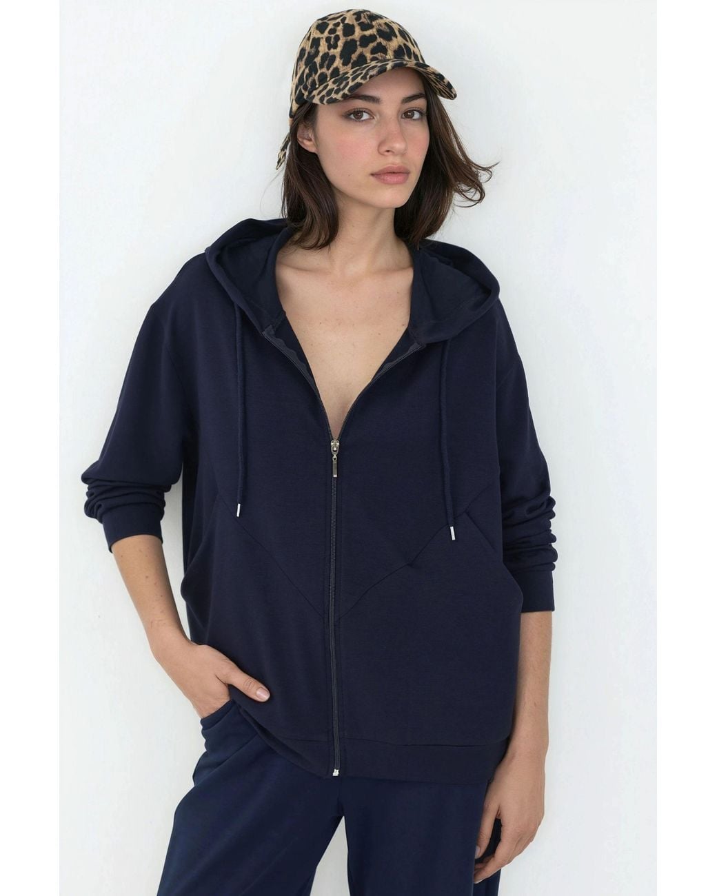 Hiccup Blue Soft Touch Full Zip Hoodie Sweatshirt