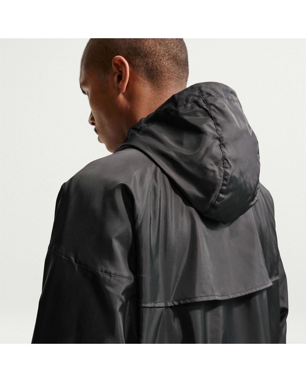 Nike Black Sportswear Windrunner Hooded Jacket for men
