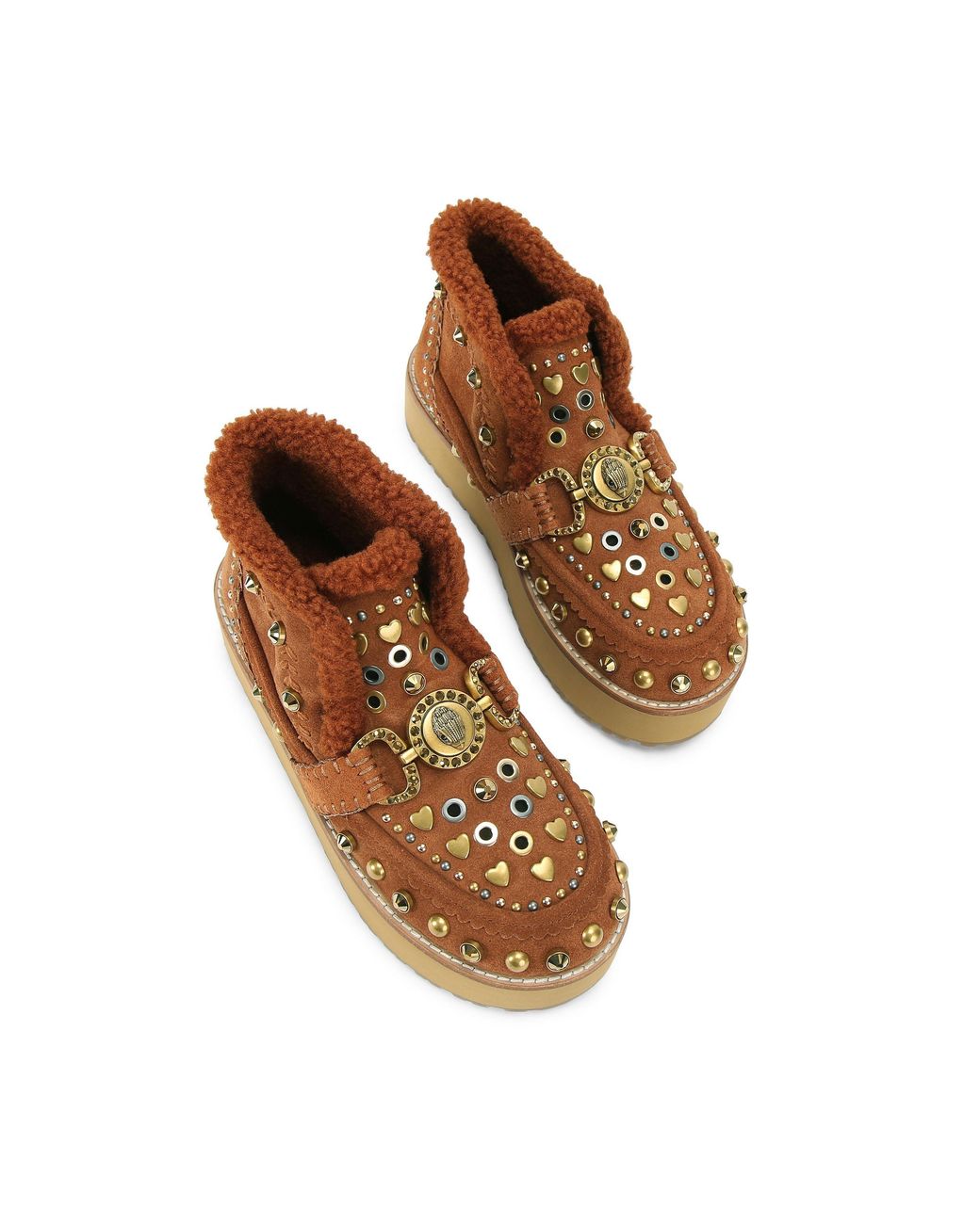 Kurt Geiger Brown Suede Mansion Cosy Boots