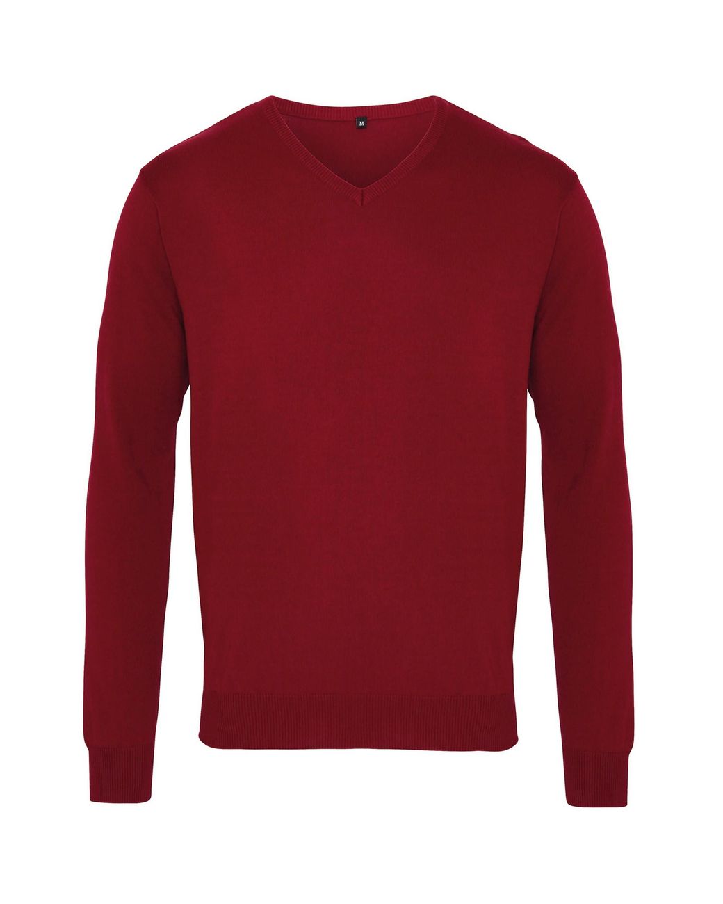 PREMIER Red V-Neck Knitted Sweater for men