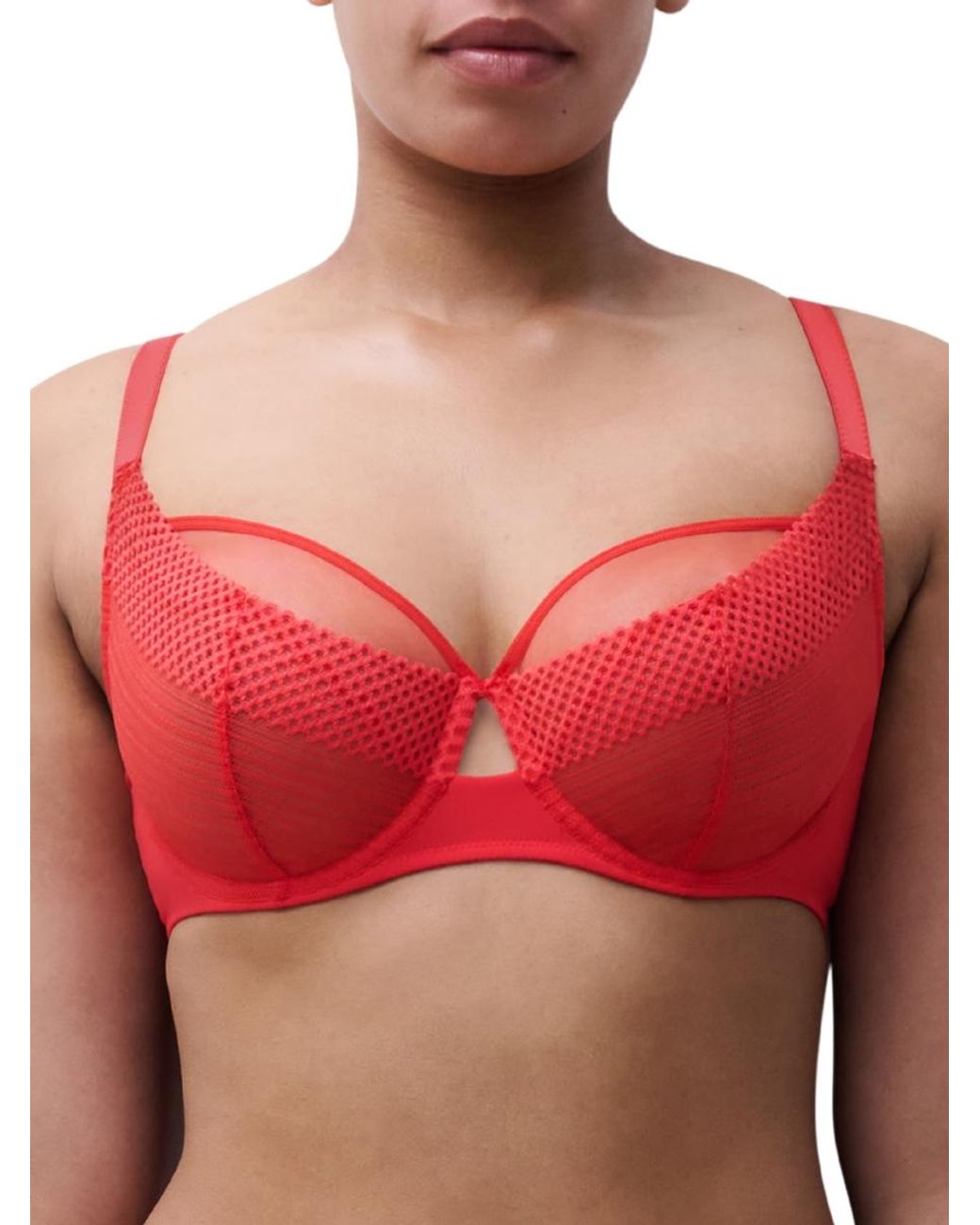Chantelle Red Play Full Cup Covering Bra