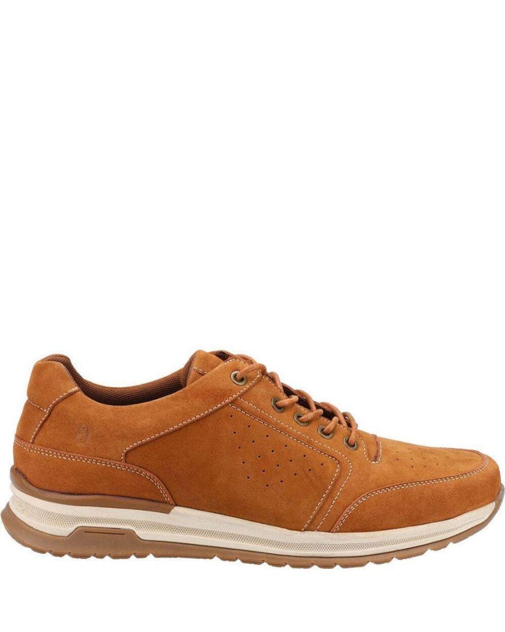 Hush Puppies Brown Joseph Nubuck Trainers for men