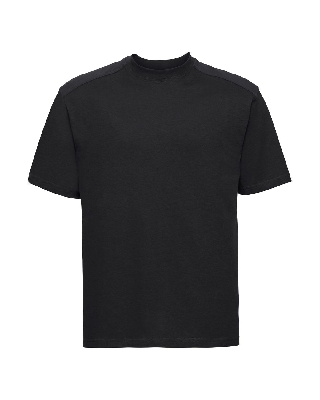 Russell Black Europe Short Sleeve Cotton T-Shirt for men