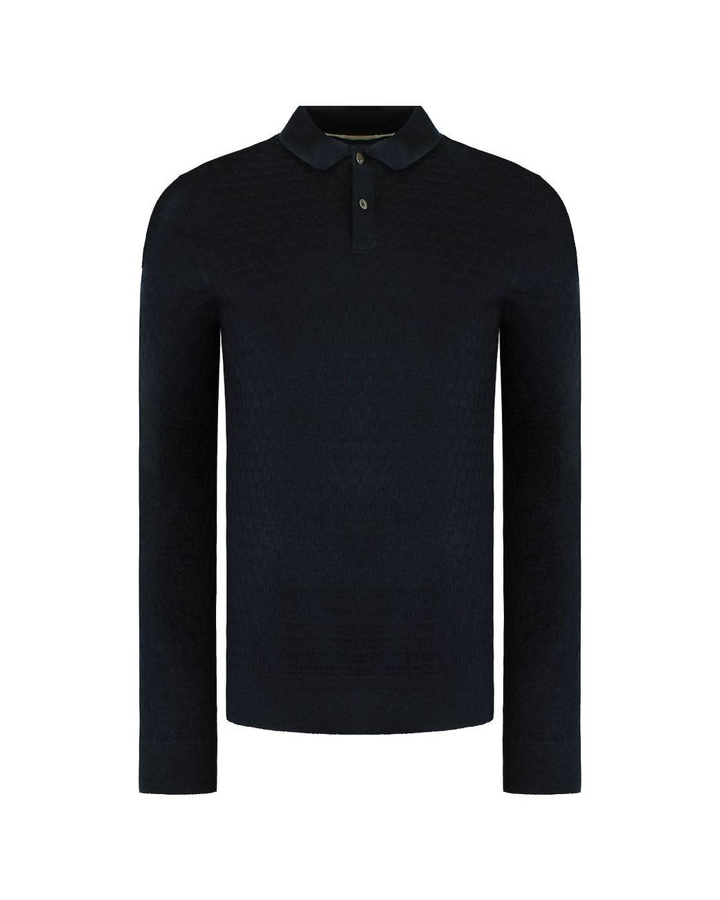 Ted Baker Blue Morar Knitted Polo Shirt for men