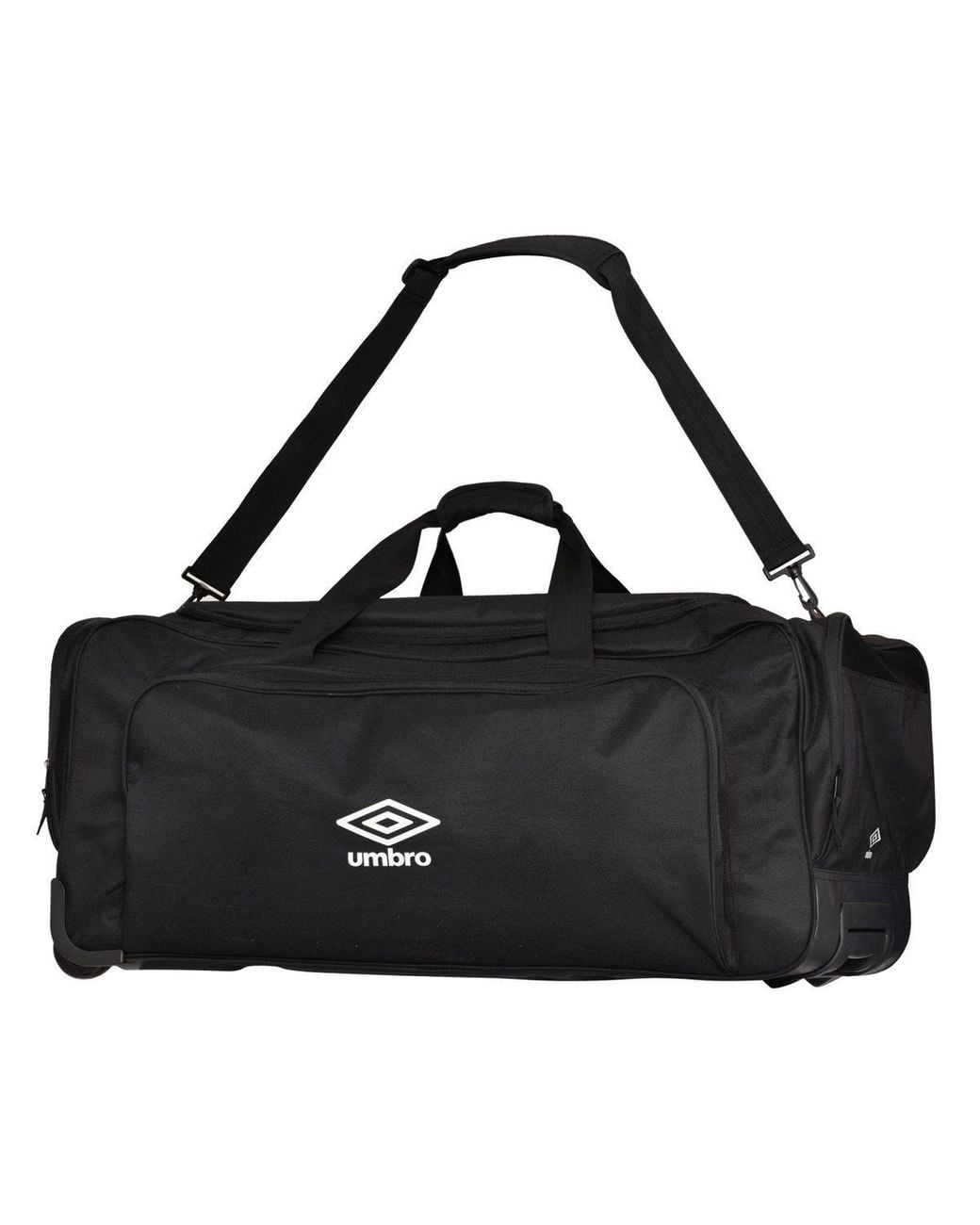 Umbro Black Megadeck Ii Wheeled Duffel Bag