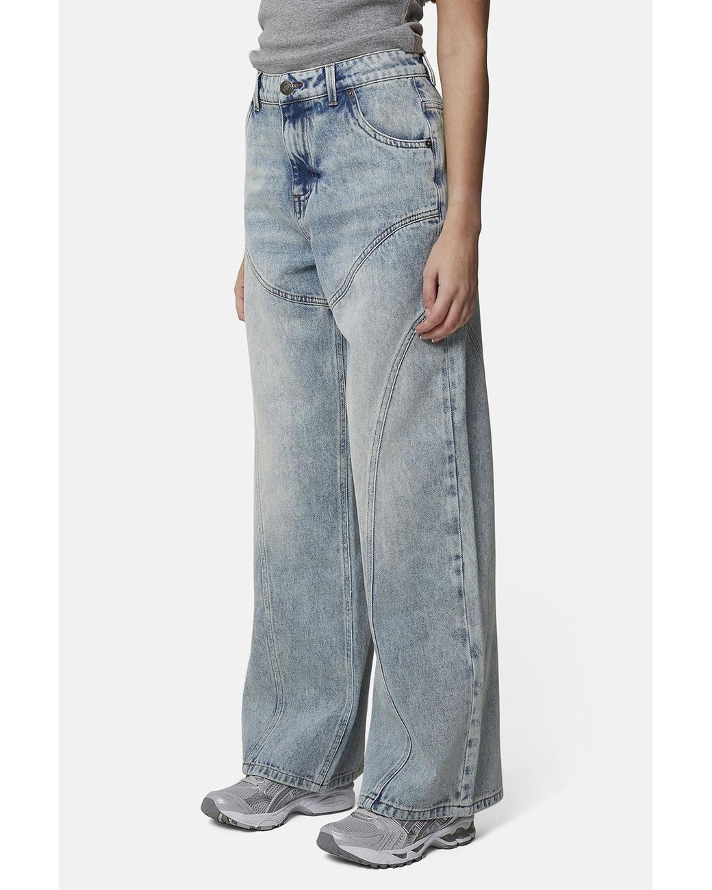 Good For Nothing Blue Baggy Fit Suture Denim Jean