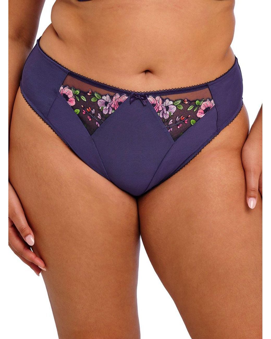 Elomi Blue Himari High Leg Brief