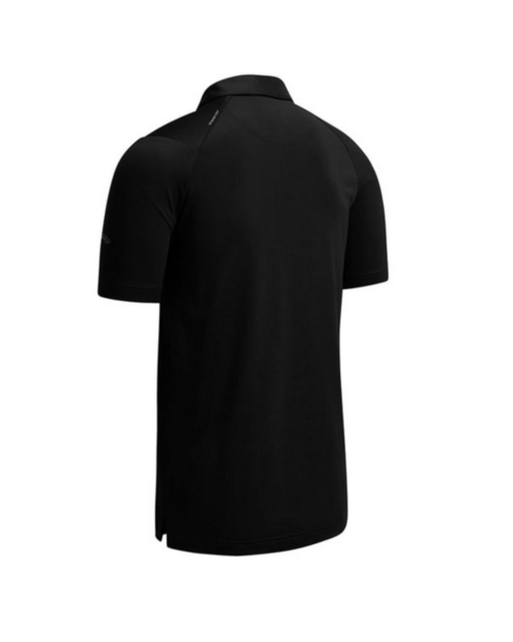 Callaway Apparel Black Swing Tech Solid Colour Polo Shirt (Caviar) for men