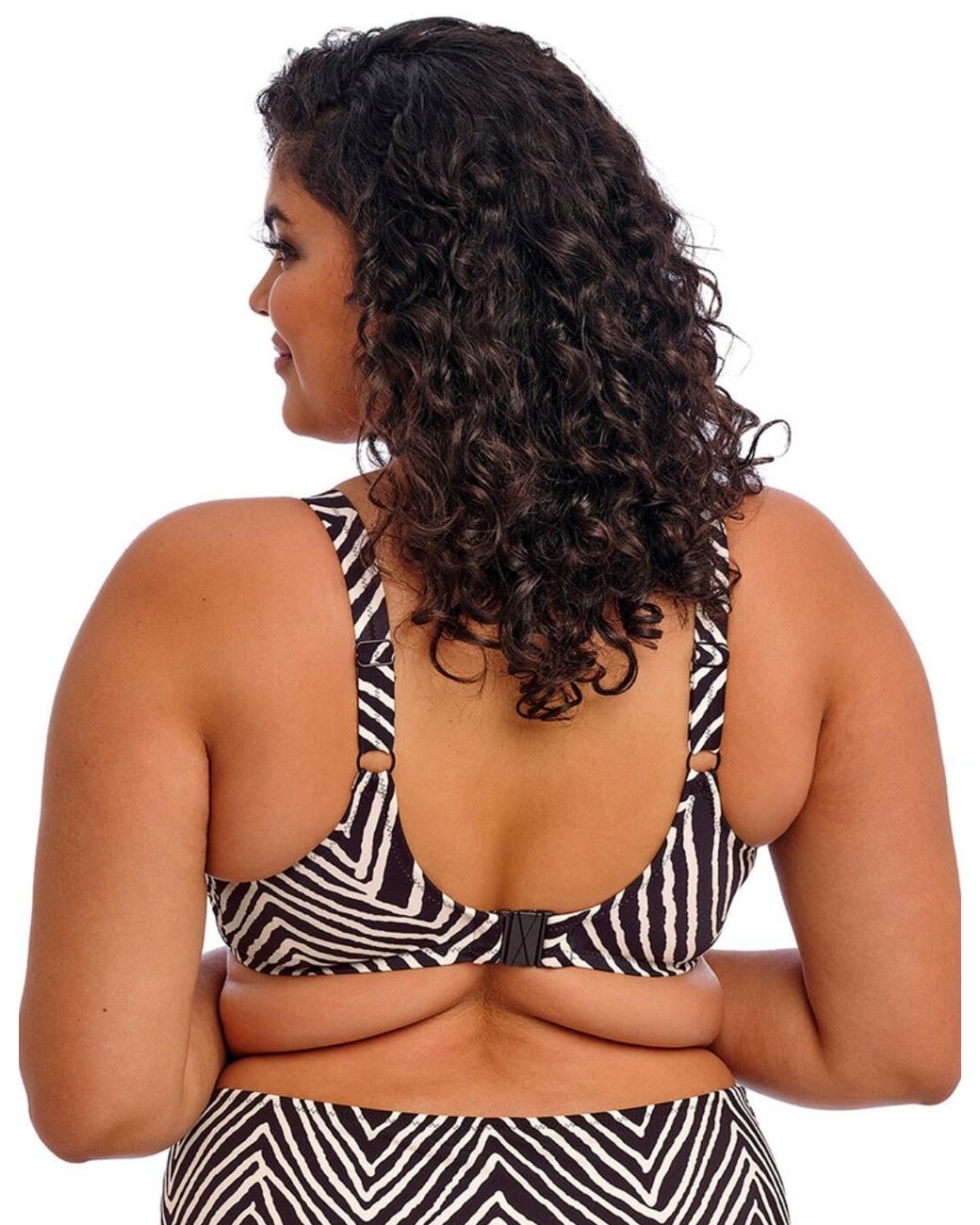 Elomi Black 802602 Fiji Falls Plunge Bikini Top