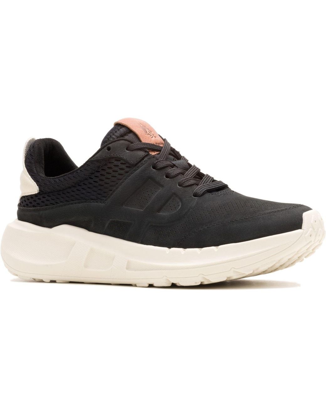 Hush Puppies Black Seventy8 Runner Suede Trainers
