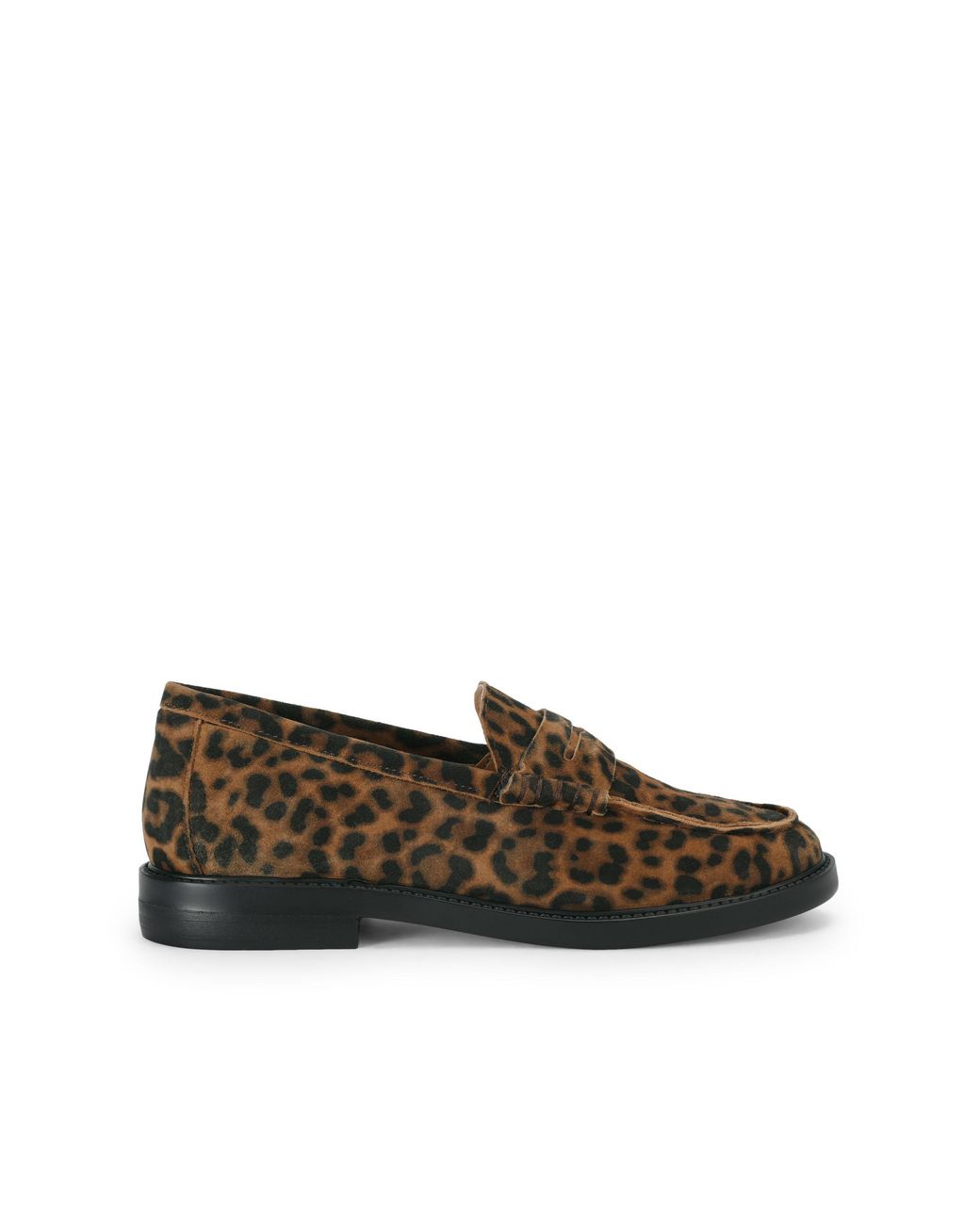 Steve Madden Green Leather Madison Print Loafers