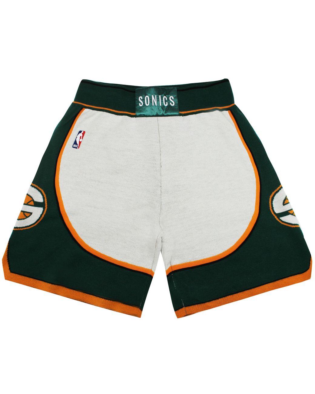 Mitchell & Ness Green X Clot Nba Seattle Supersonics Knitted Shorts for men