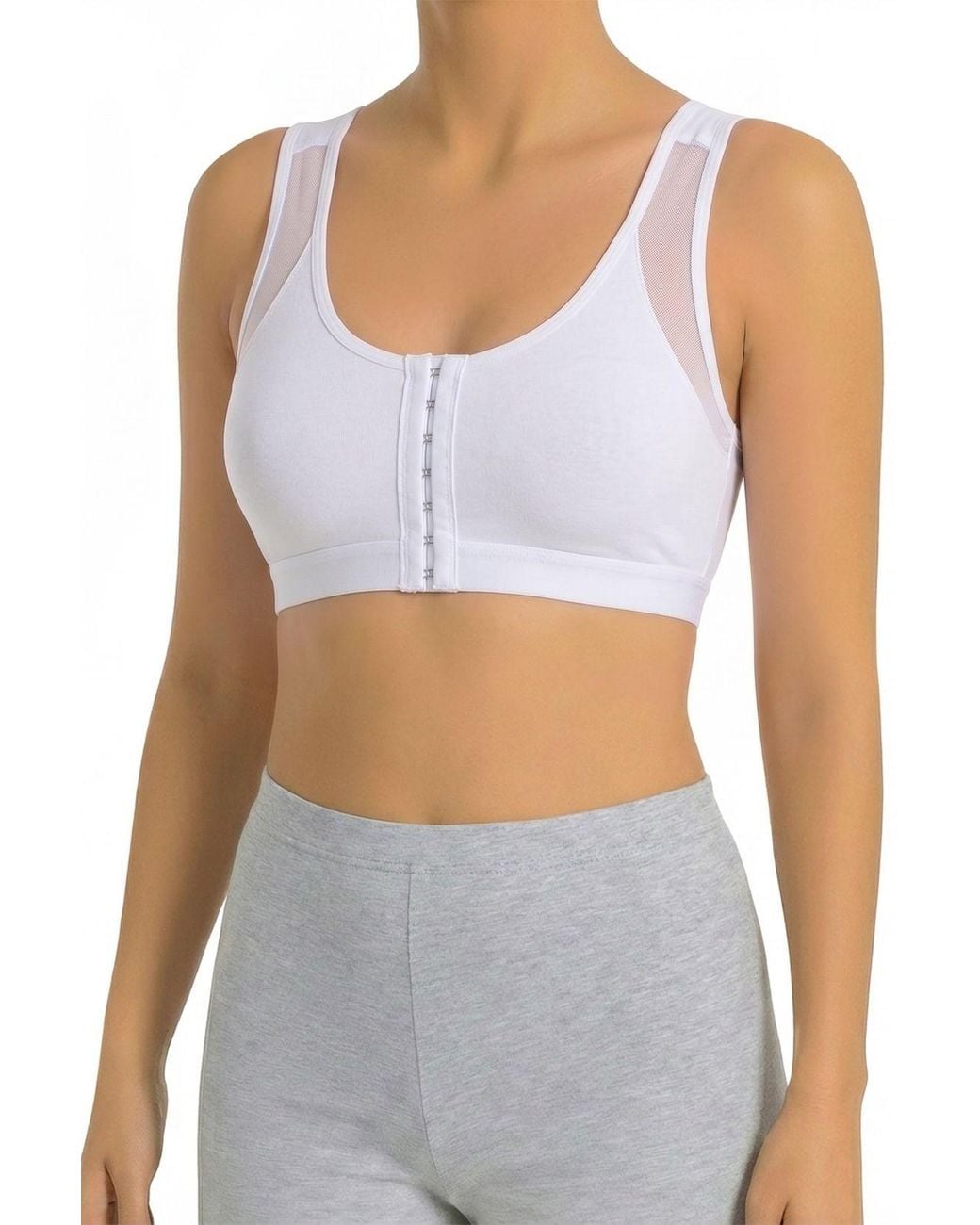Öts White Cotton Bralette