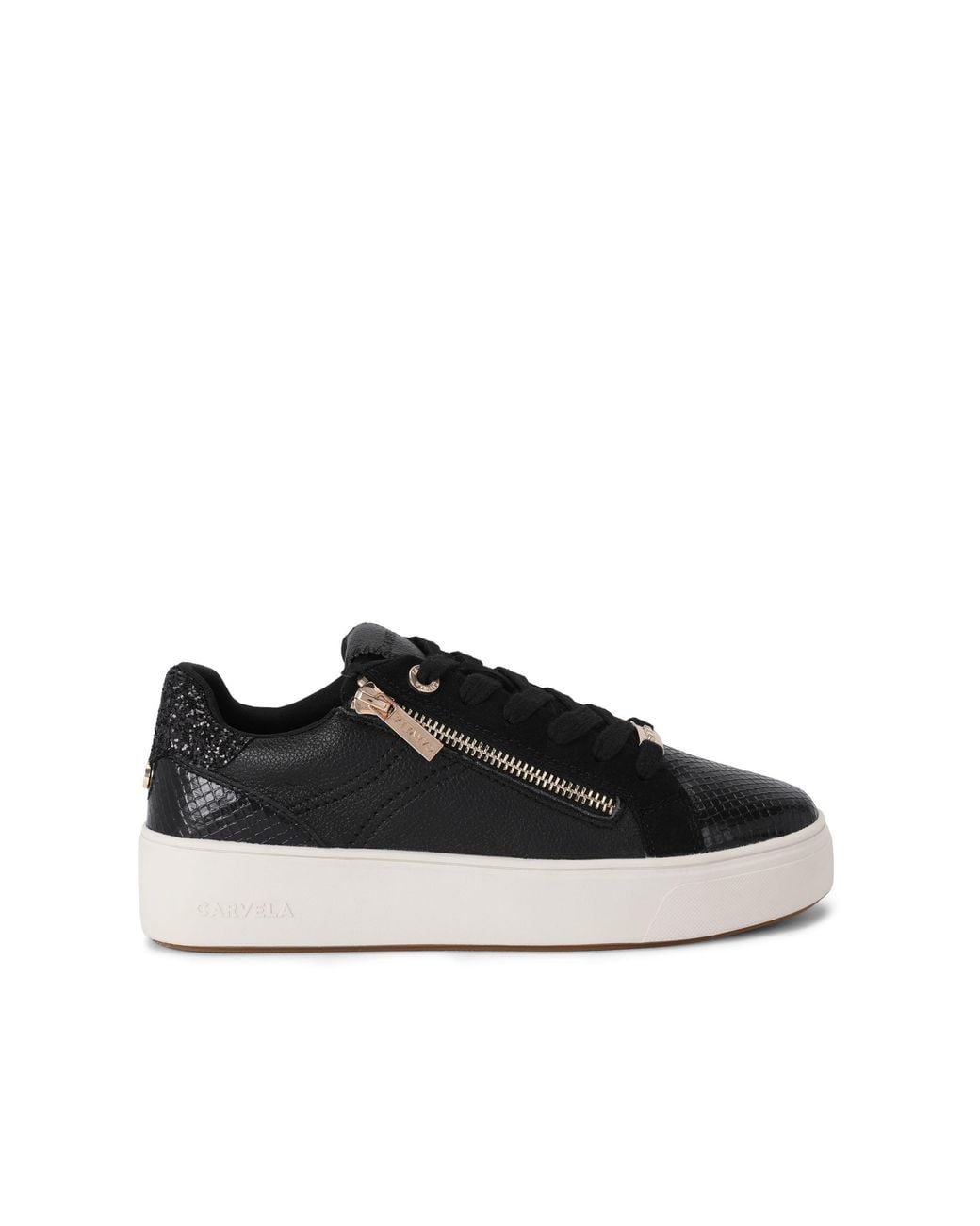 Carvela Kurt Geiger Black Gia Zip Sneakers