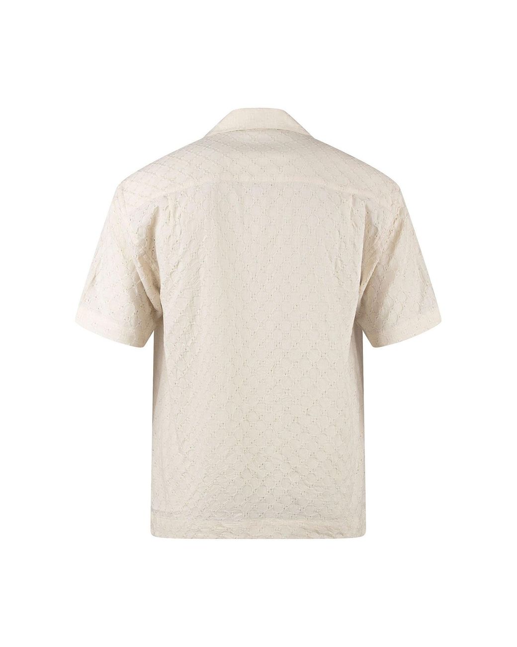 Luke 1977 White Rhodes Textured Shirt for men